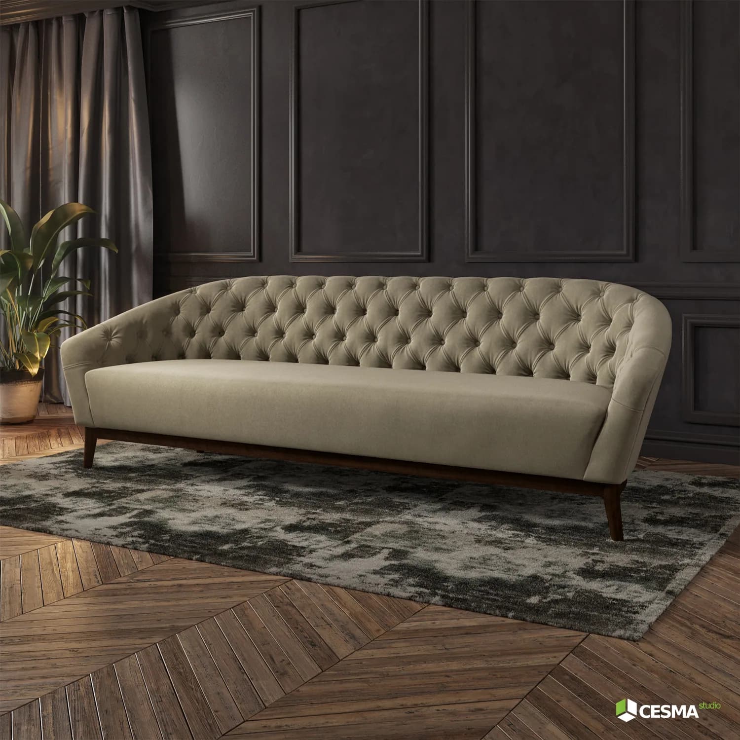 Chaise Sofa Lifestyle CGI by Cesma Studio
