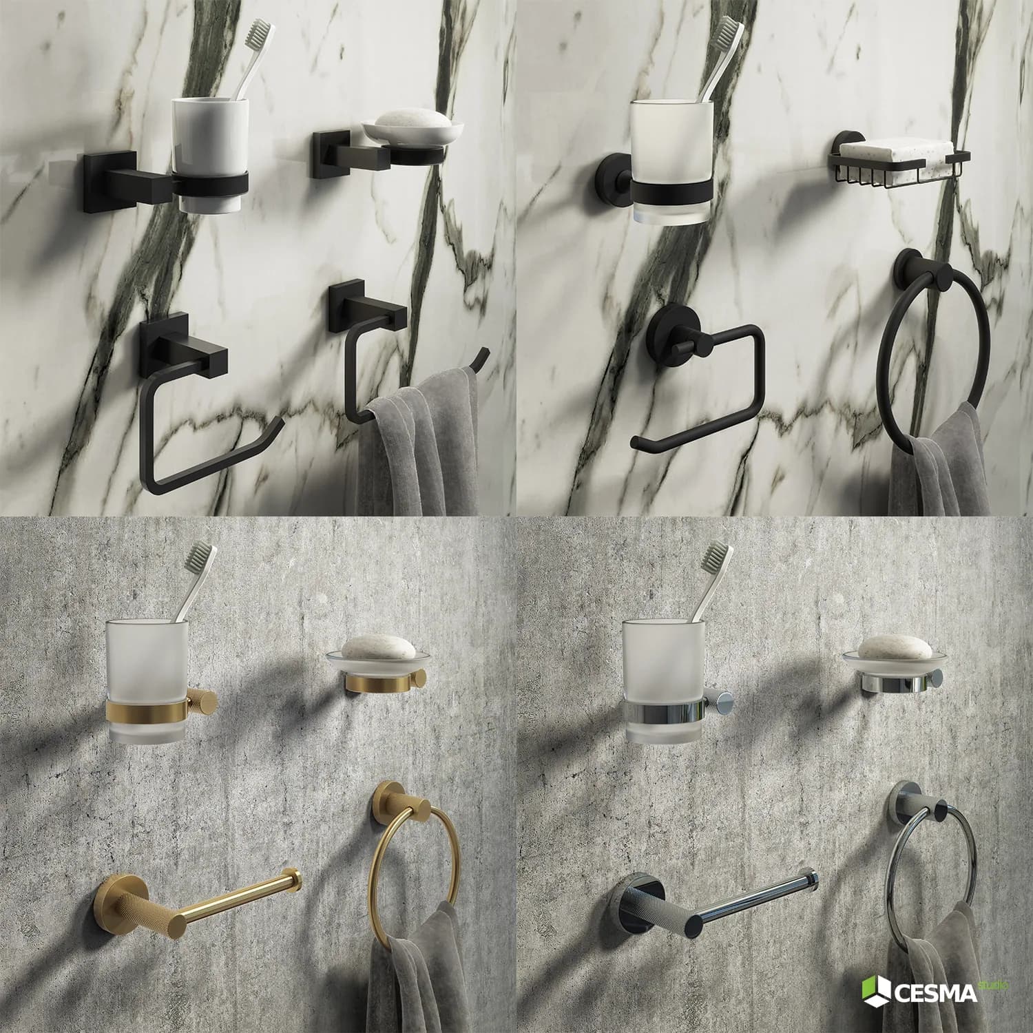 Color & Material Variations by Cesma Studio