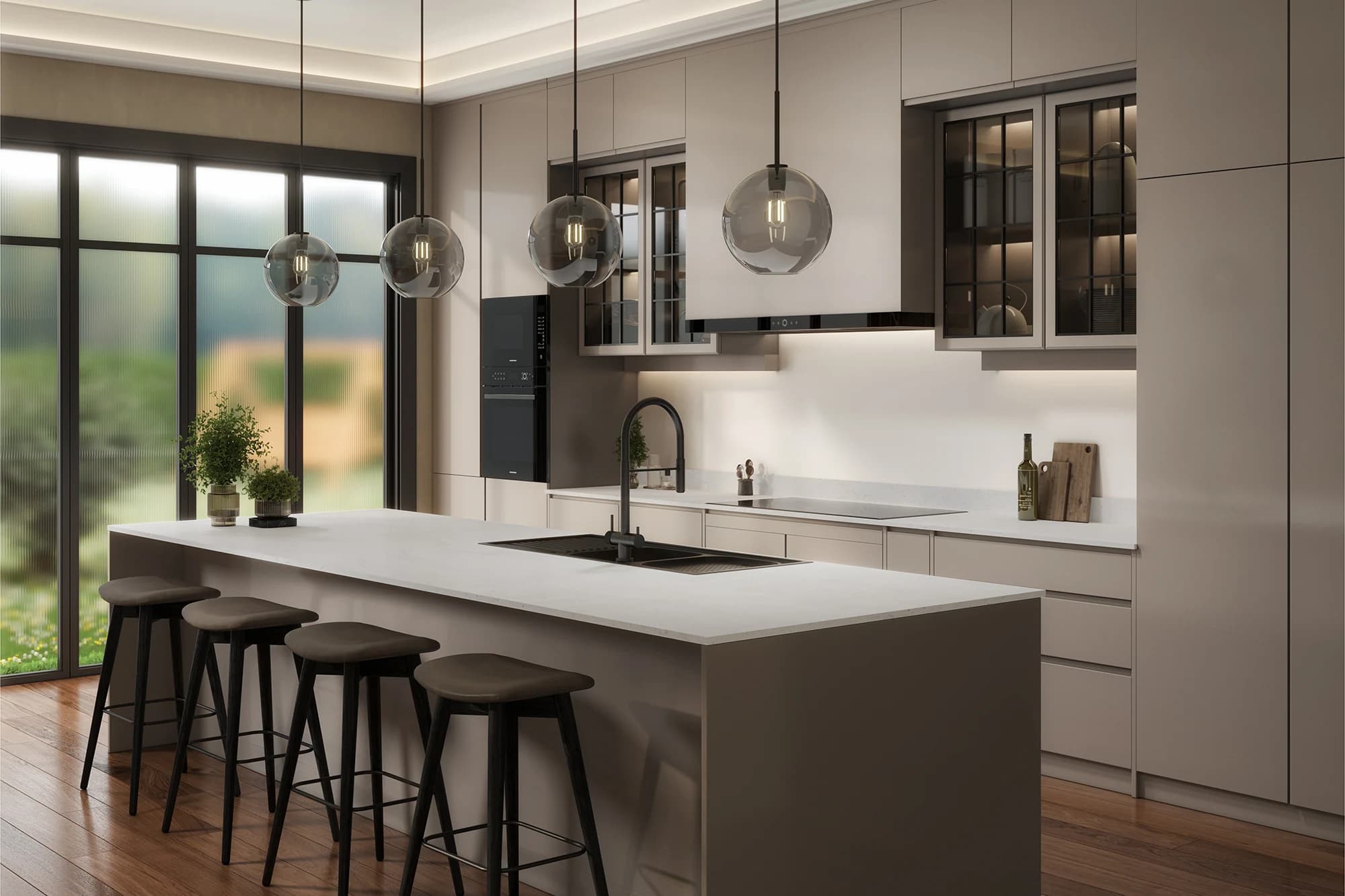 Iced Marble Kitchen Surface CGI by Cesma Studio