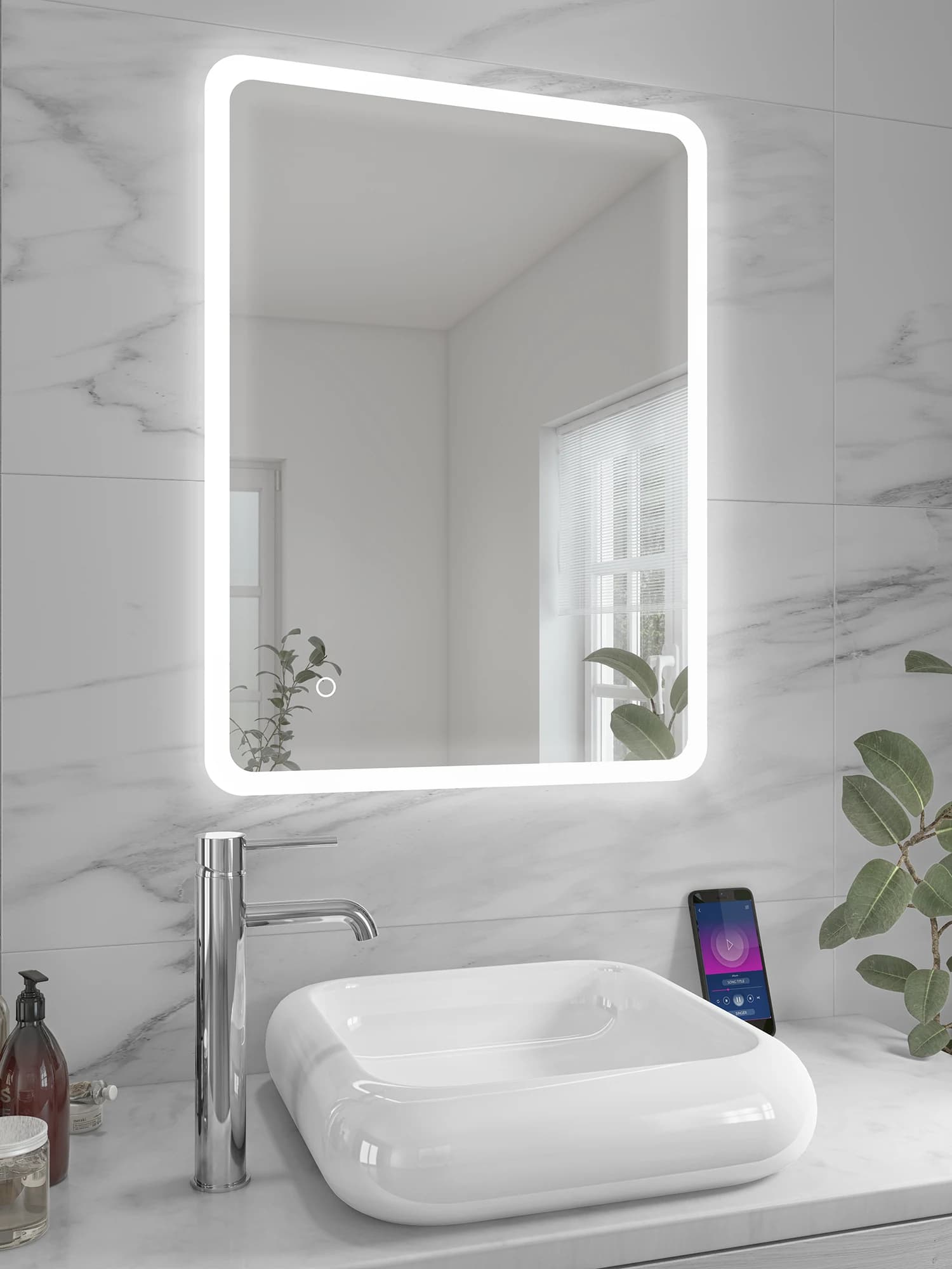 Round Bathroom Mirror CGI by Cesma Studio
