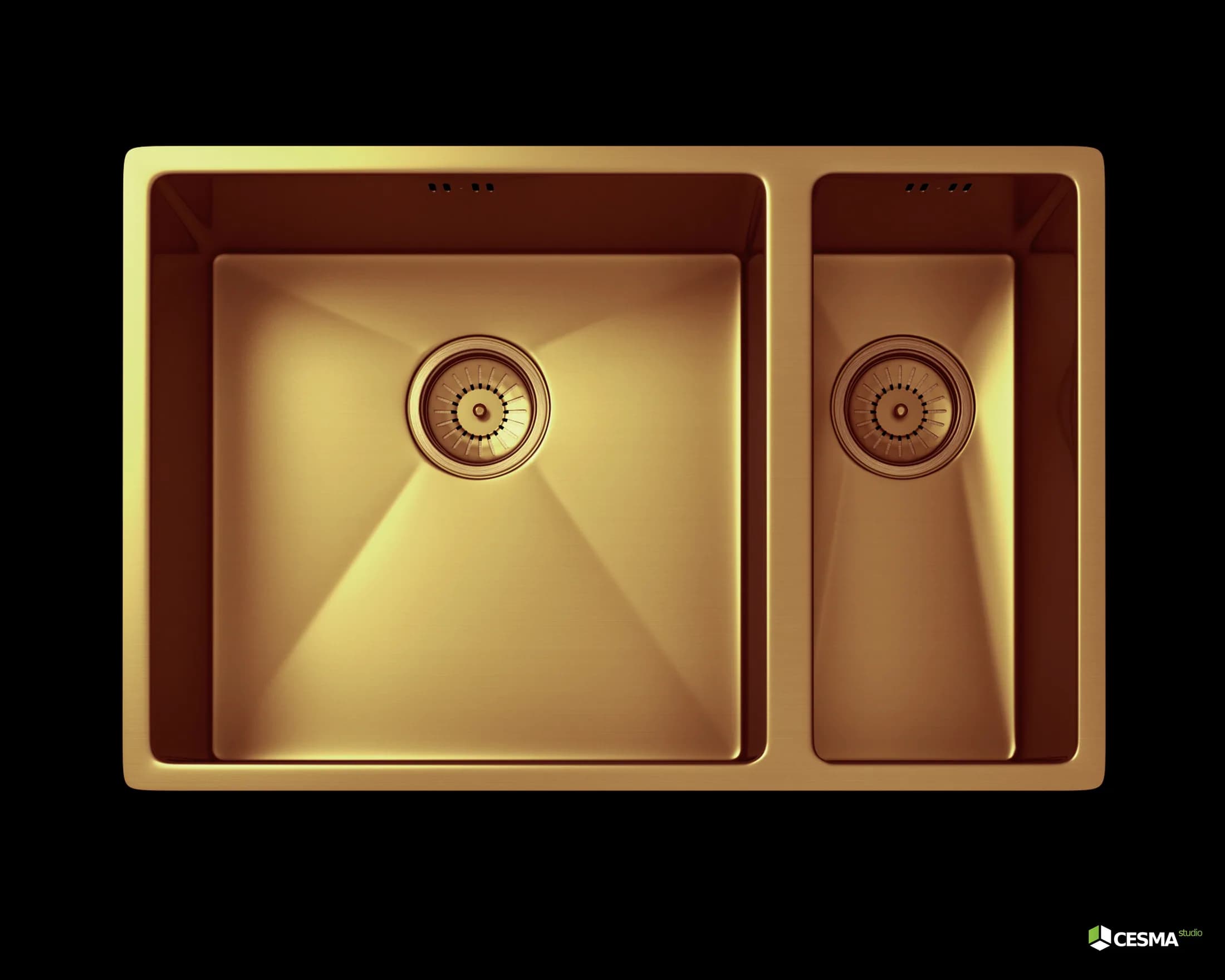 Copper Sink Product CGI by Cesma Studio