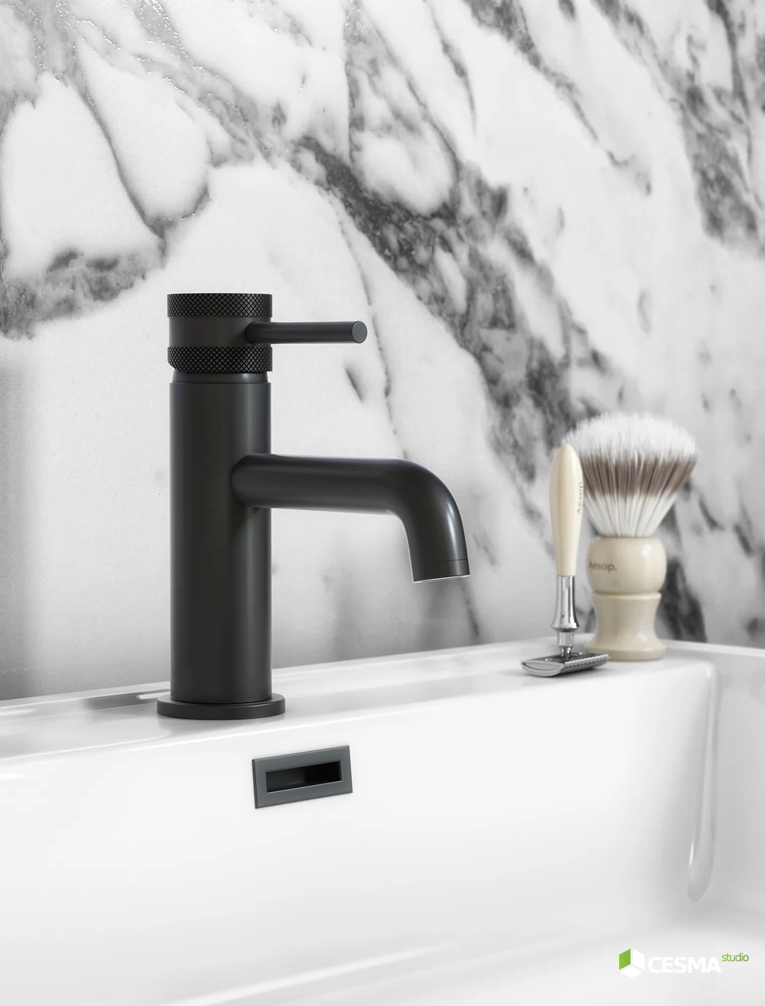 Basin Tap Close-up CGI by Cesma Studio
